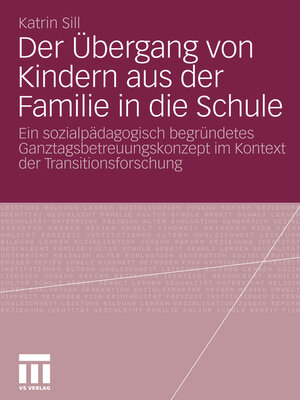 cover image of Der Übergang von Kindern aus der Familie in die Schule